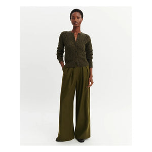 Bompard - Cashmere Cable Knit Cardigan | Olive
