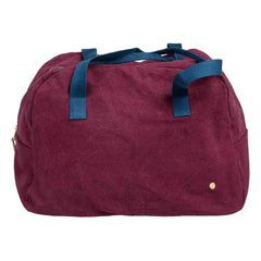Das Sahnehäubchen - Iona Wochenendtasche aus Bio-Baumwolle | Bordeaux