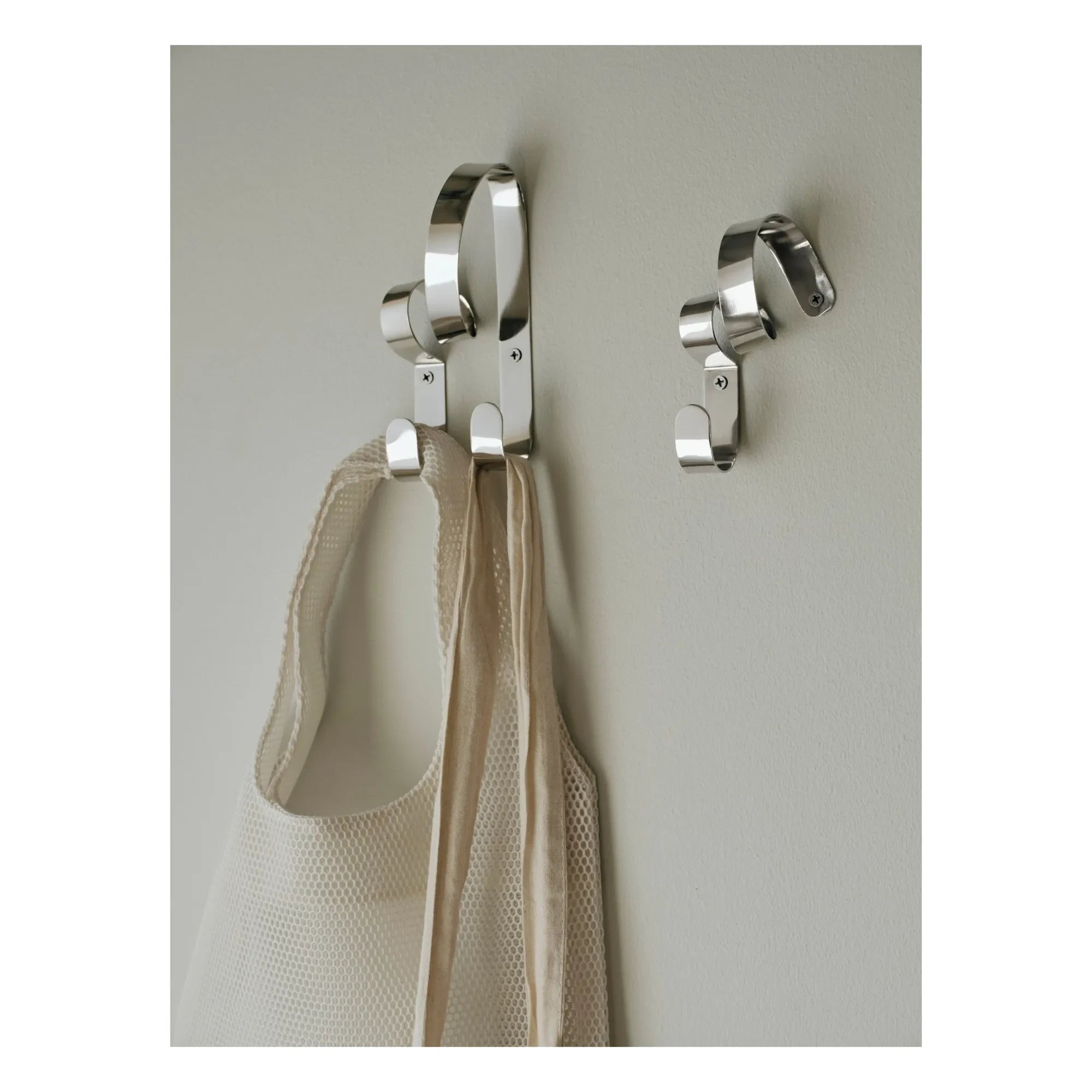Broste Copenhagen - Ribbon Doppel-Wandhaken | Silber