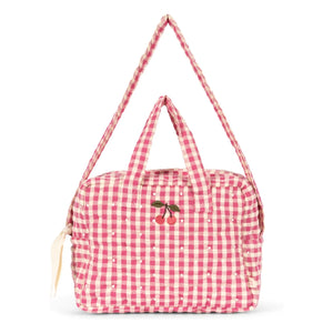 Konges Sløjd - Vichy bebek alt değiştirme çantası | Pembe