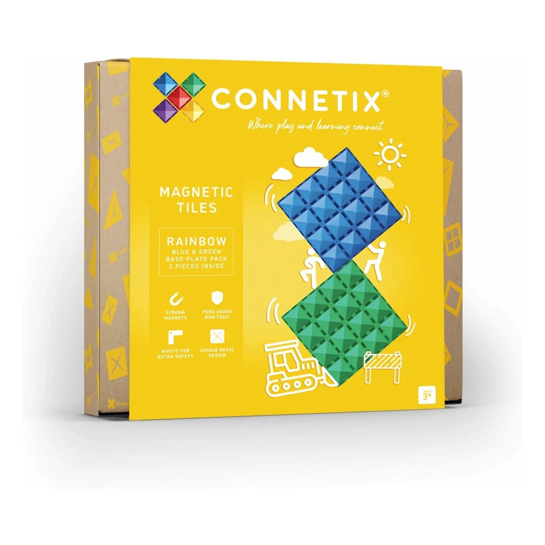 Connetix - Mavi ve Yeşil - 2 Parça