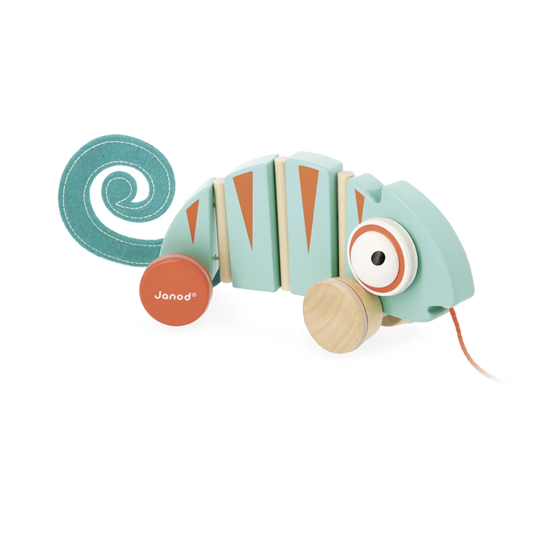 Janod - Tropical Chameleon Pull Toy