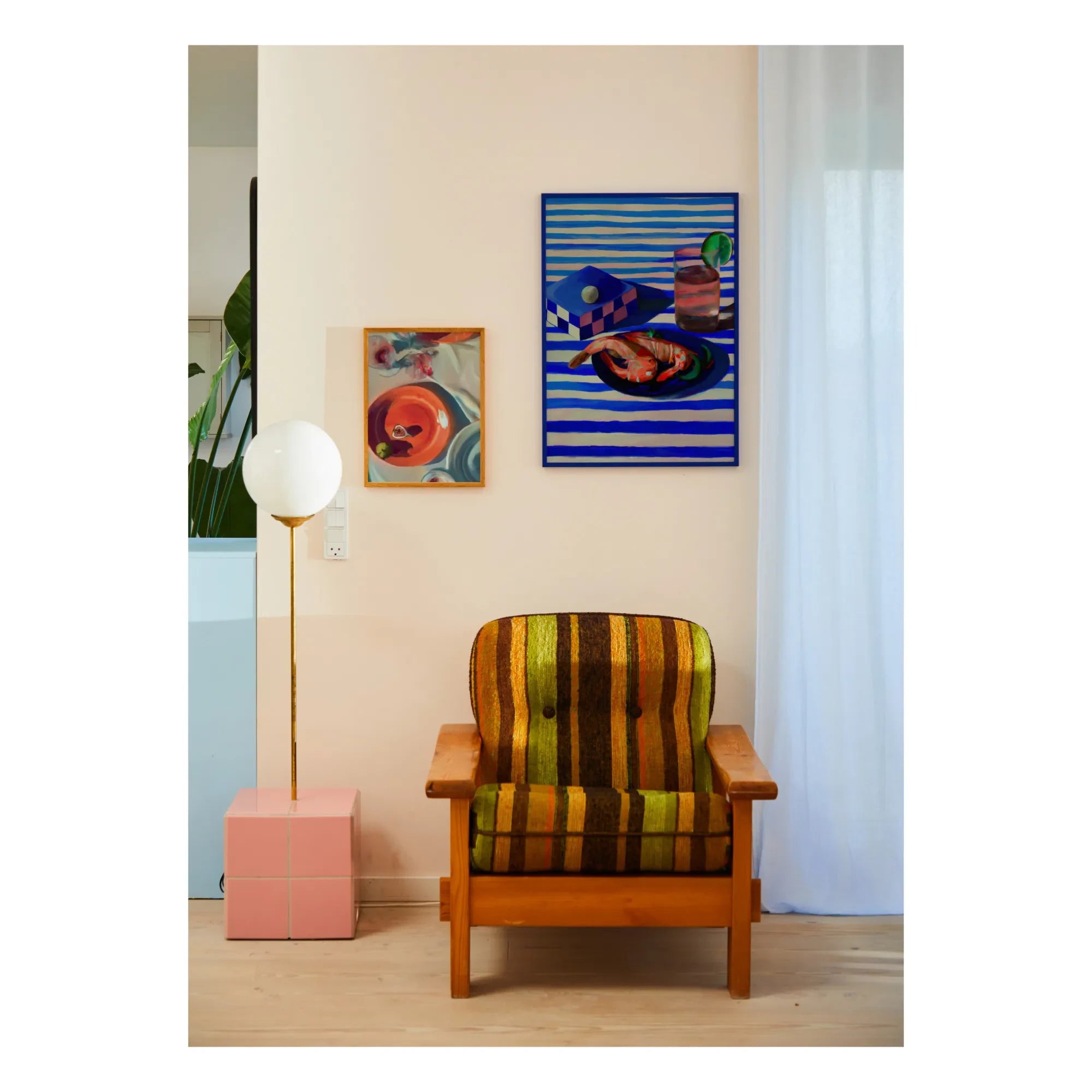 Paper Collective - Poster „Fine Dining“ von Misfitting Things | Orange