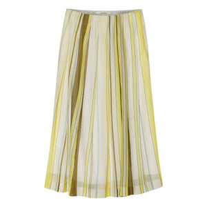 Pomandère - Silk and cotton muslin skirt | Anis green