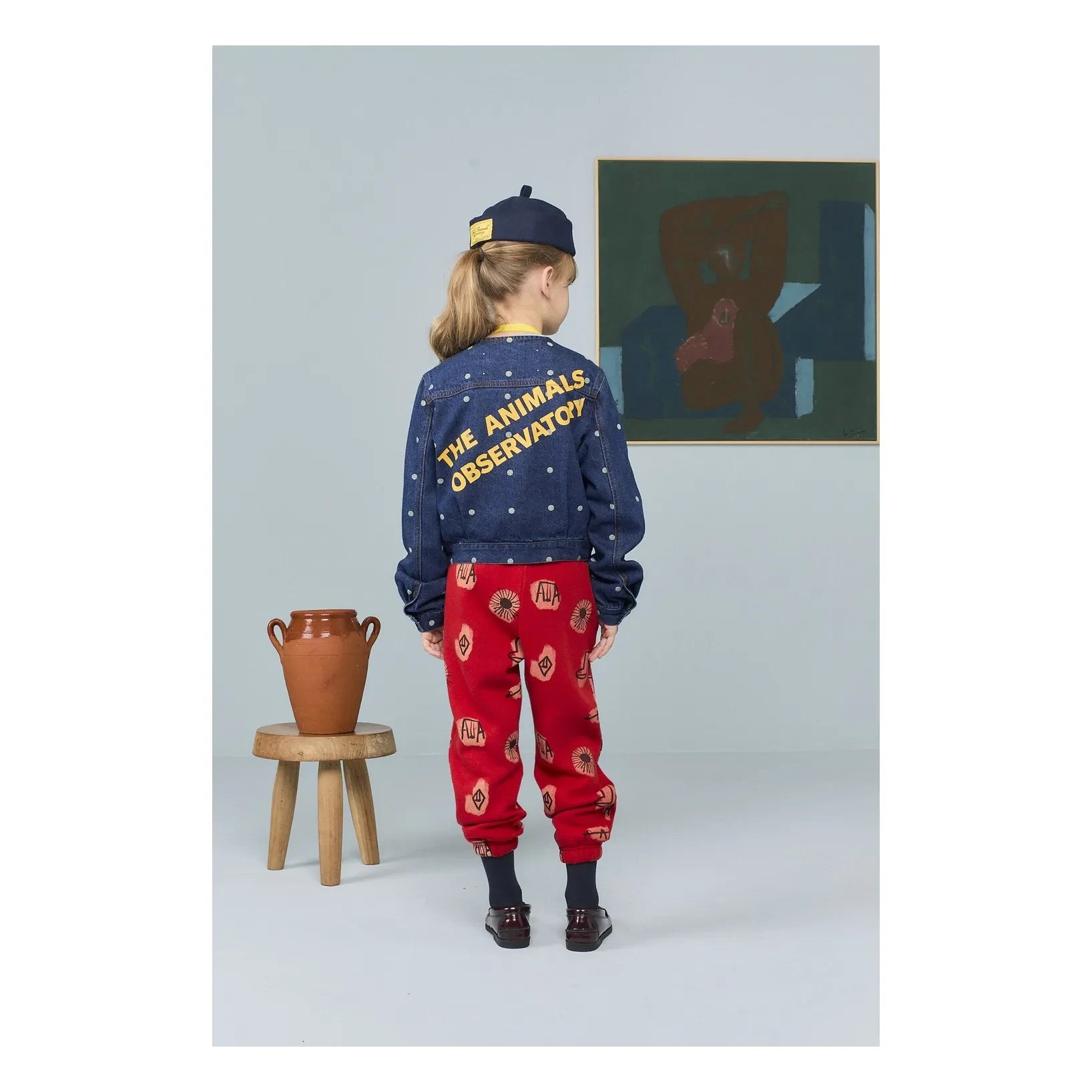 The Animals Observatory - Swift Pois Denim Ceket | Koyu Mavi