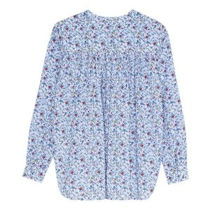 the new society - Cloe Baumwollbluse | Blau