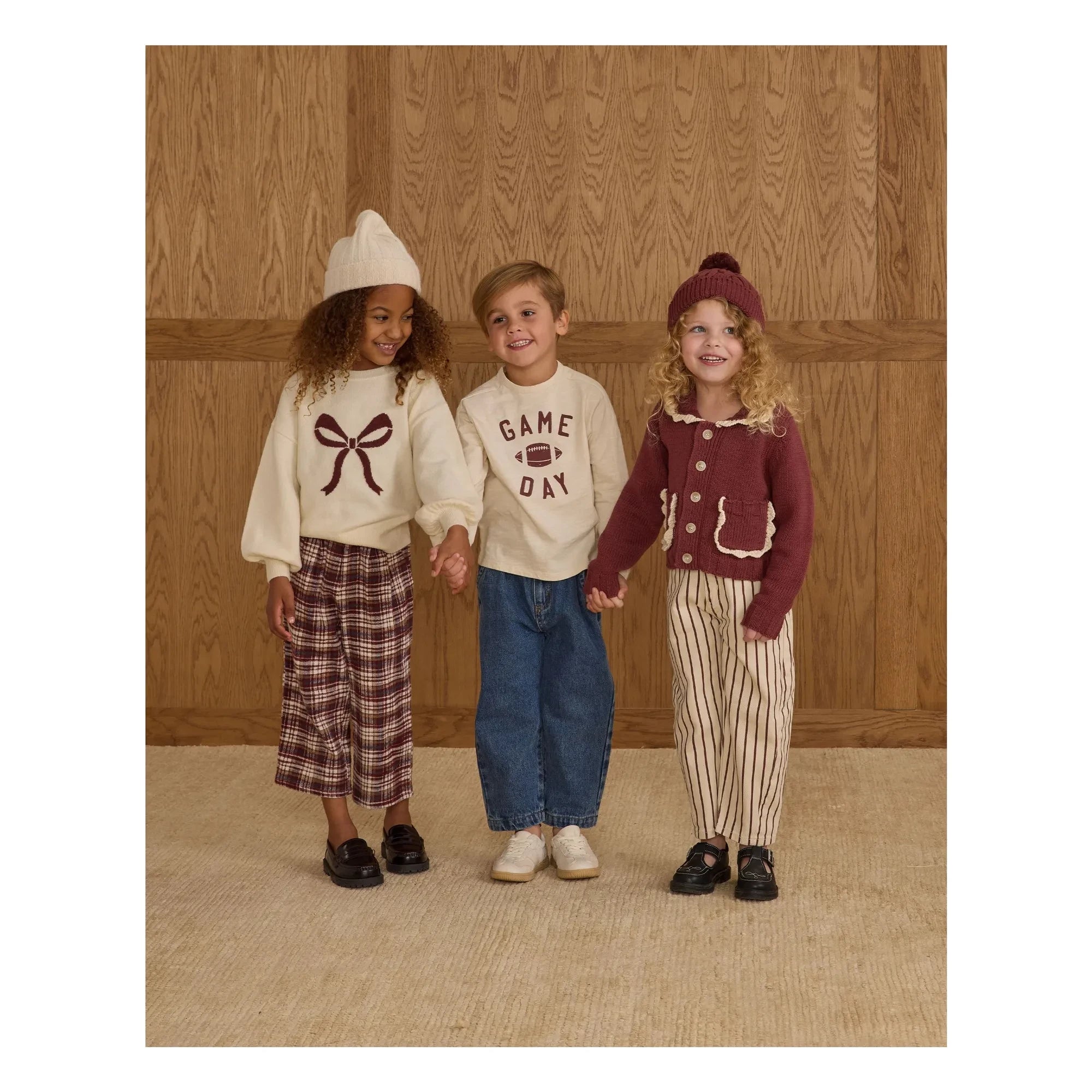 Rylee + Cru - Camden Game Day Tişört | Ecru