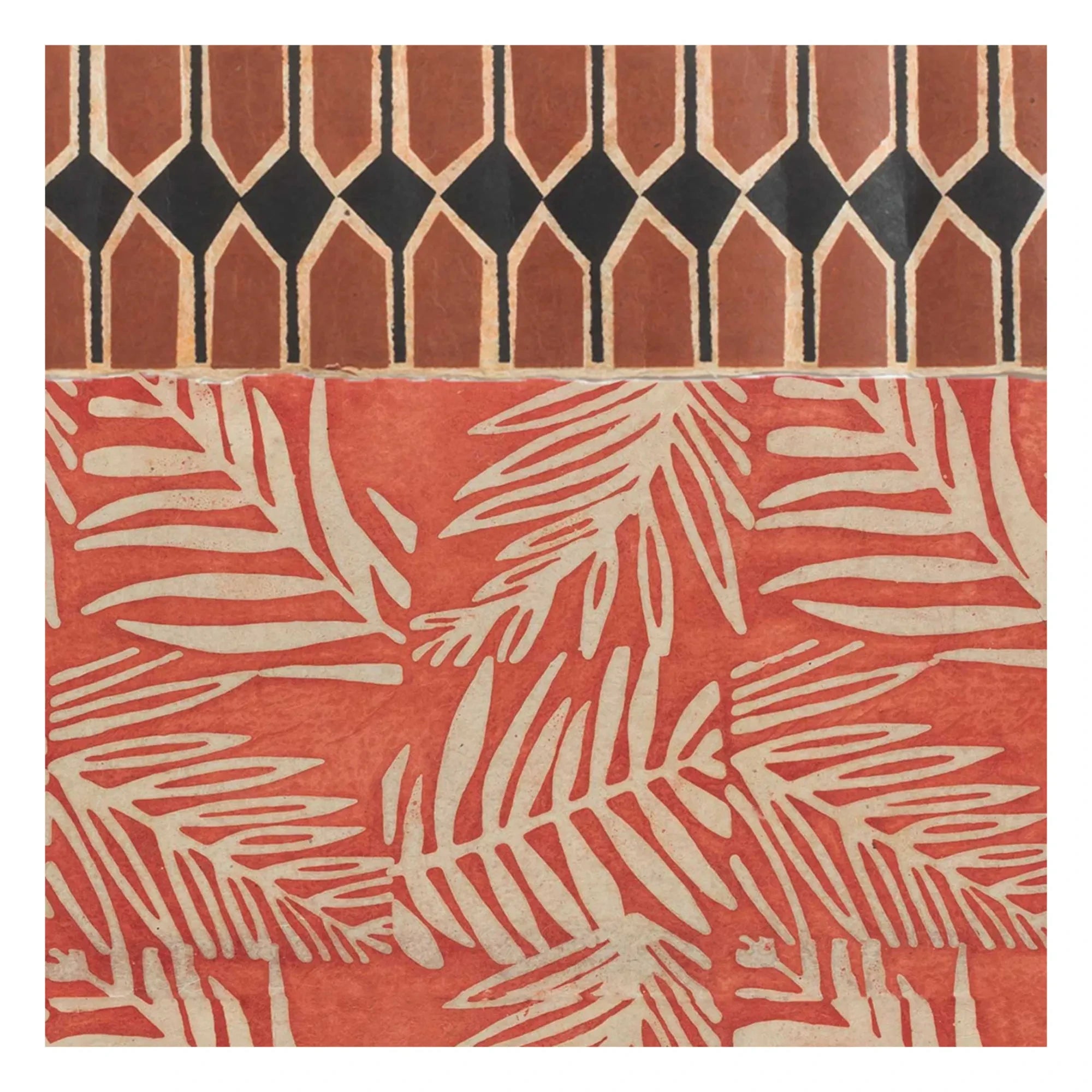 Le Monde Sauvage - Superfrise Vertebra Sienne - 9-Blatt-Set | Terracotta