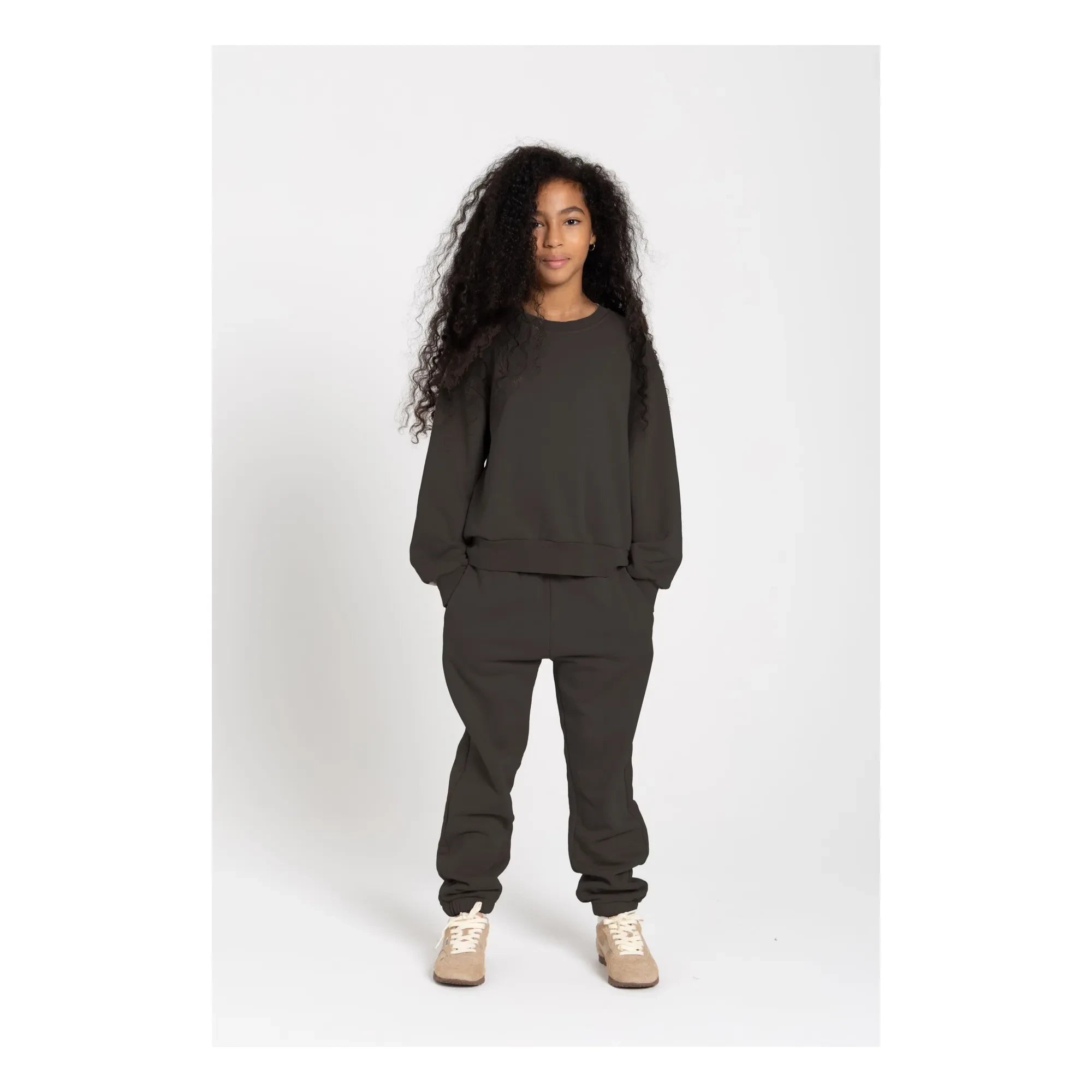 Smallable Kid - Maia organik pamuk sweatshirt | Koyu gri
