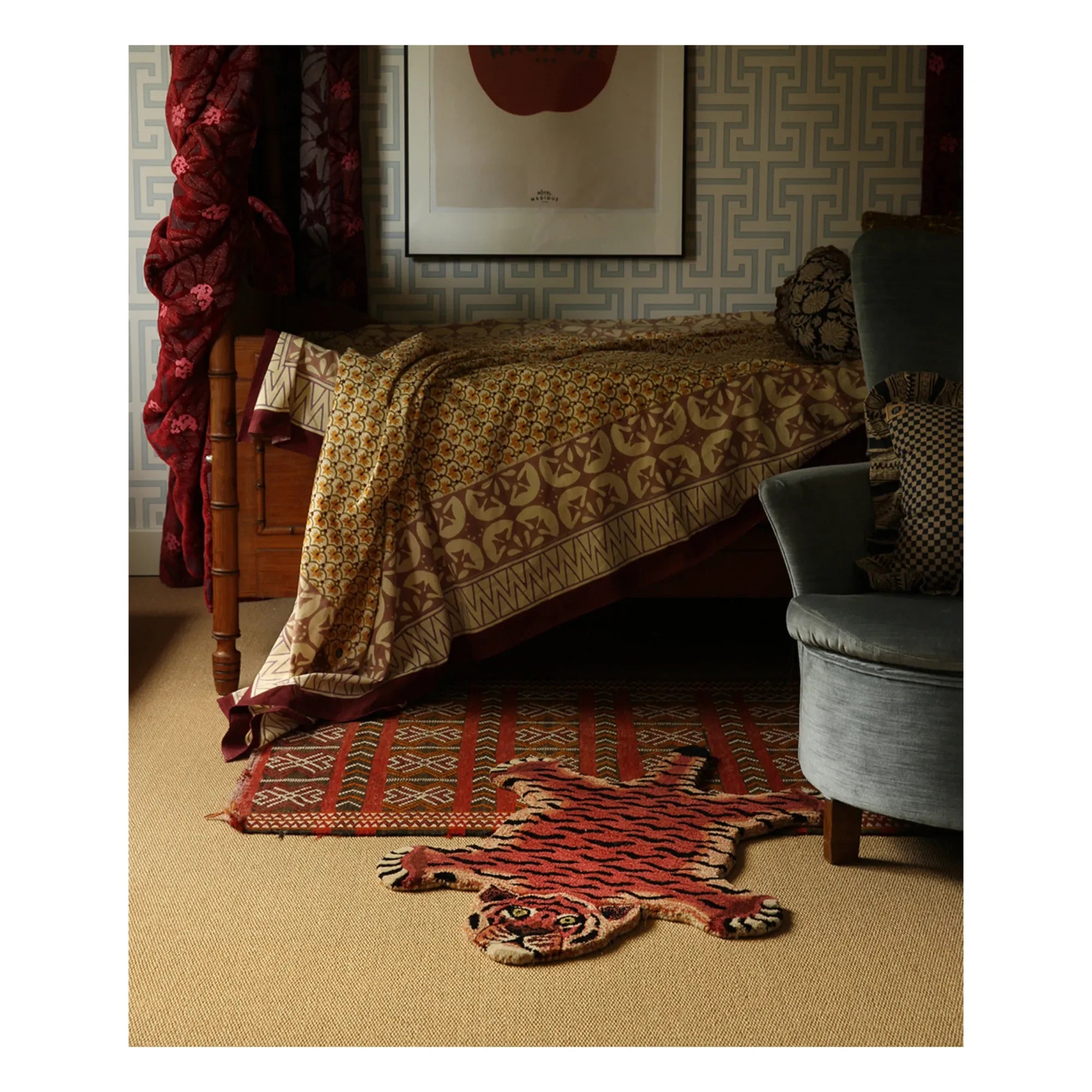 Doing Goods - Tula Wise Wollteppich Tiger | Rot