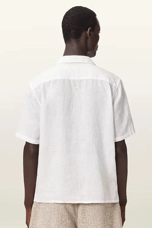 AllSaints Men's Linen Shirt SEPAL