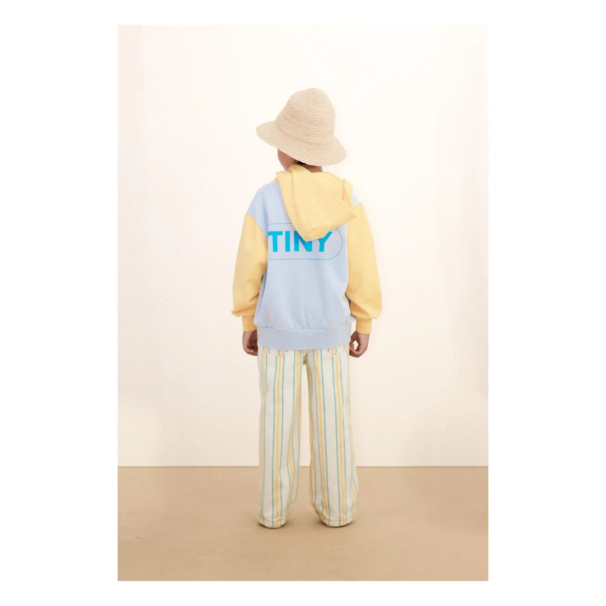 Tinycottons - Hoodie aus Bio-Baumwolle mit Farbblock-Muster | Grün