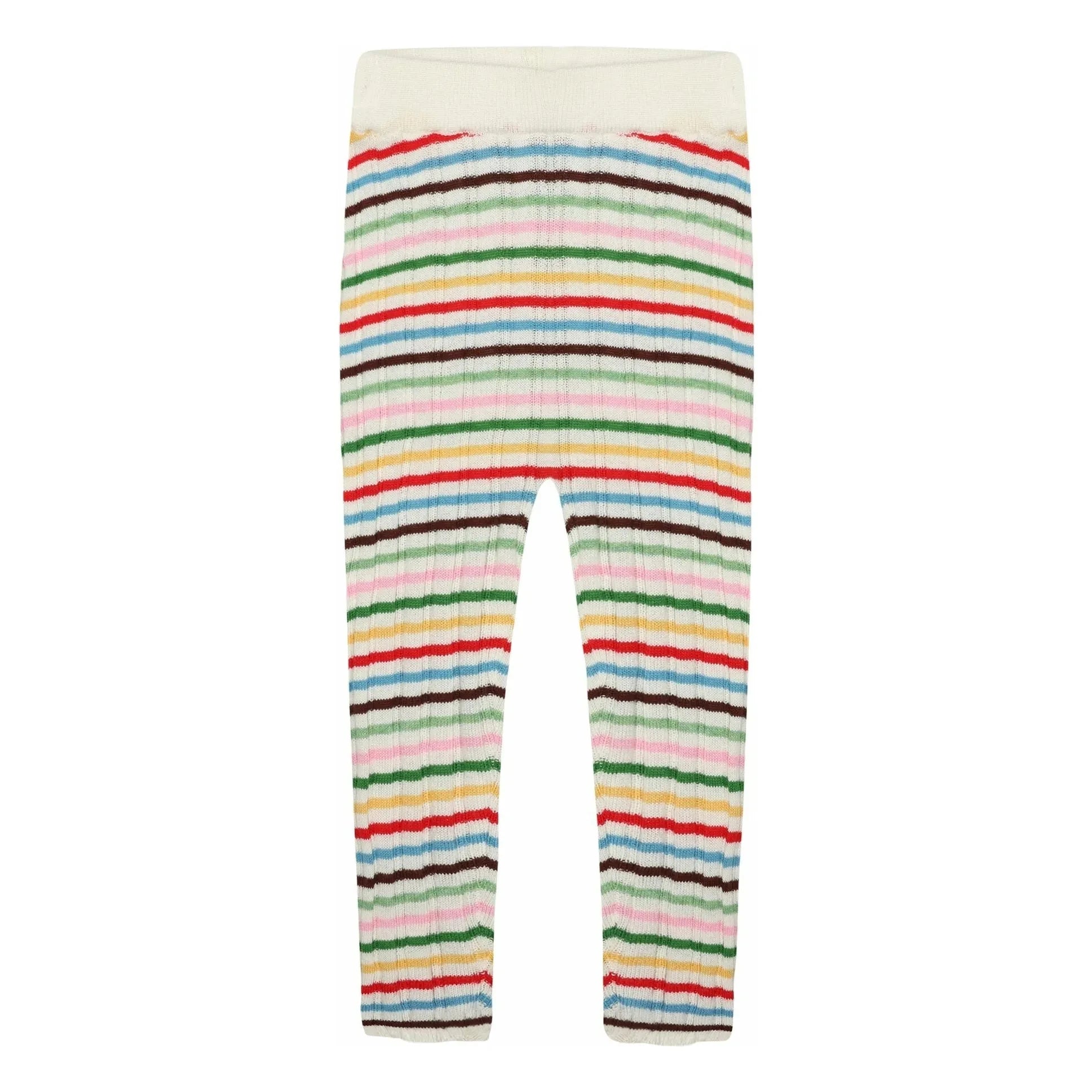 FUB – Gerippte Leggings, fein gestrickt aus Bio-Baumwolle | Rot