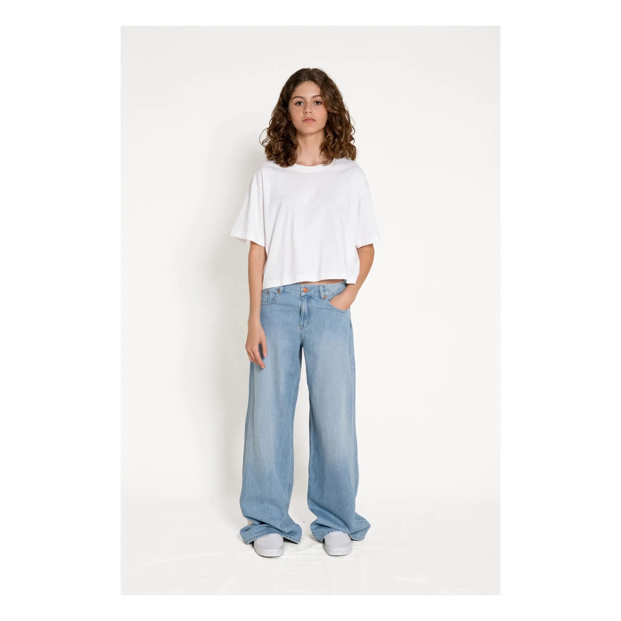 Finger in the nose - April Geniş Kesim Bol Jean | Soluk Denim