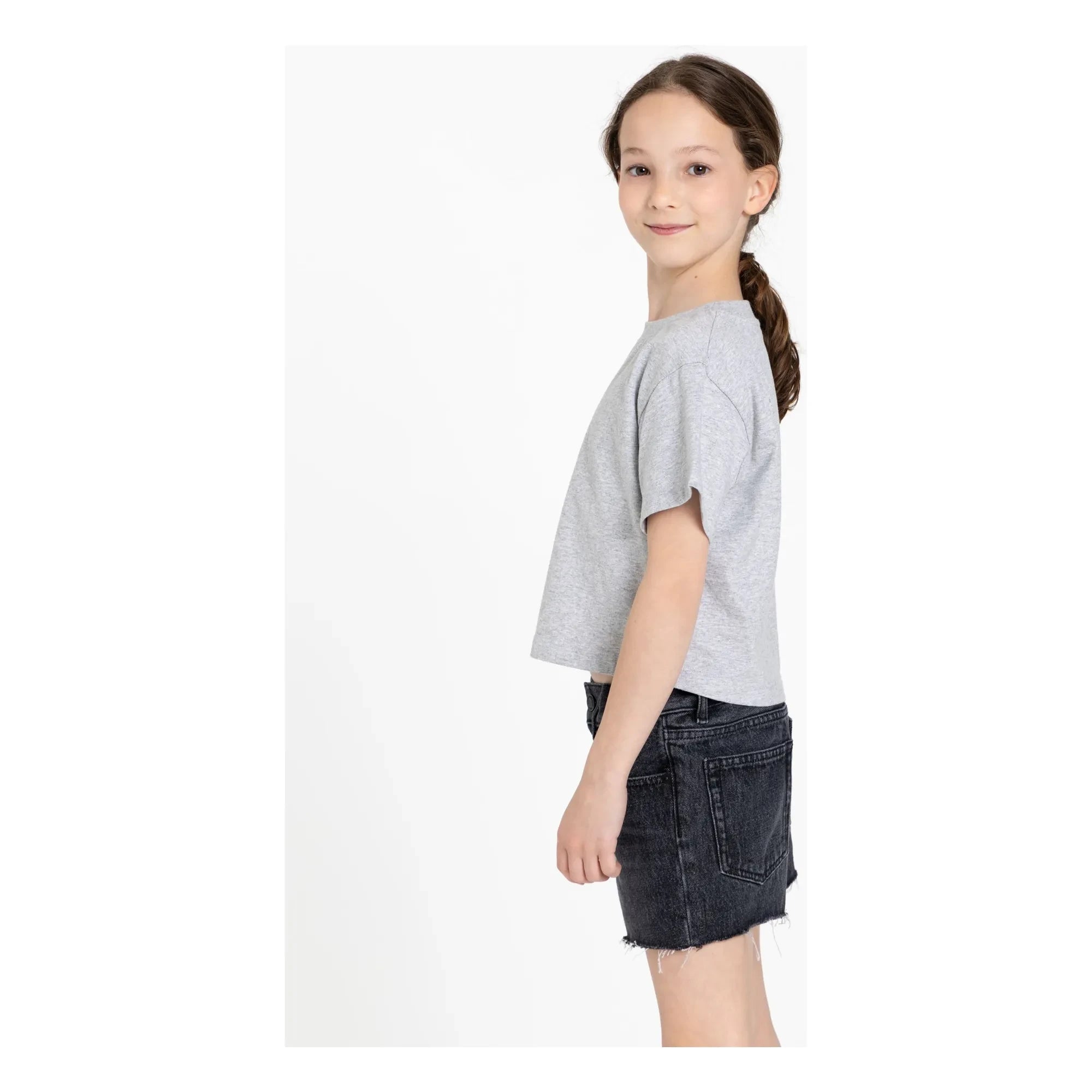 Finger in the nose - Denim Eva şort | Denim gri