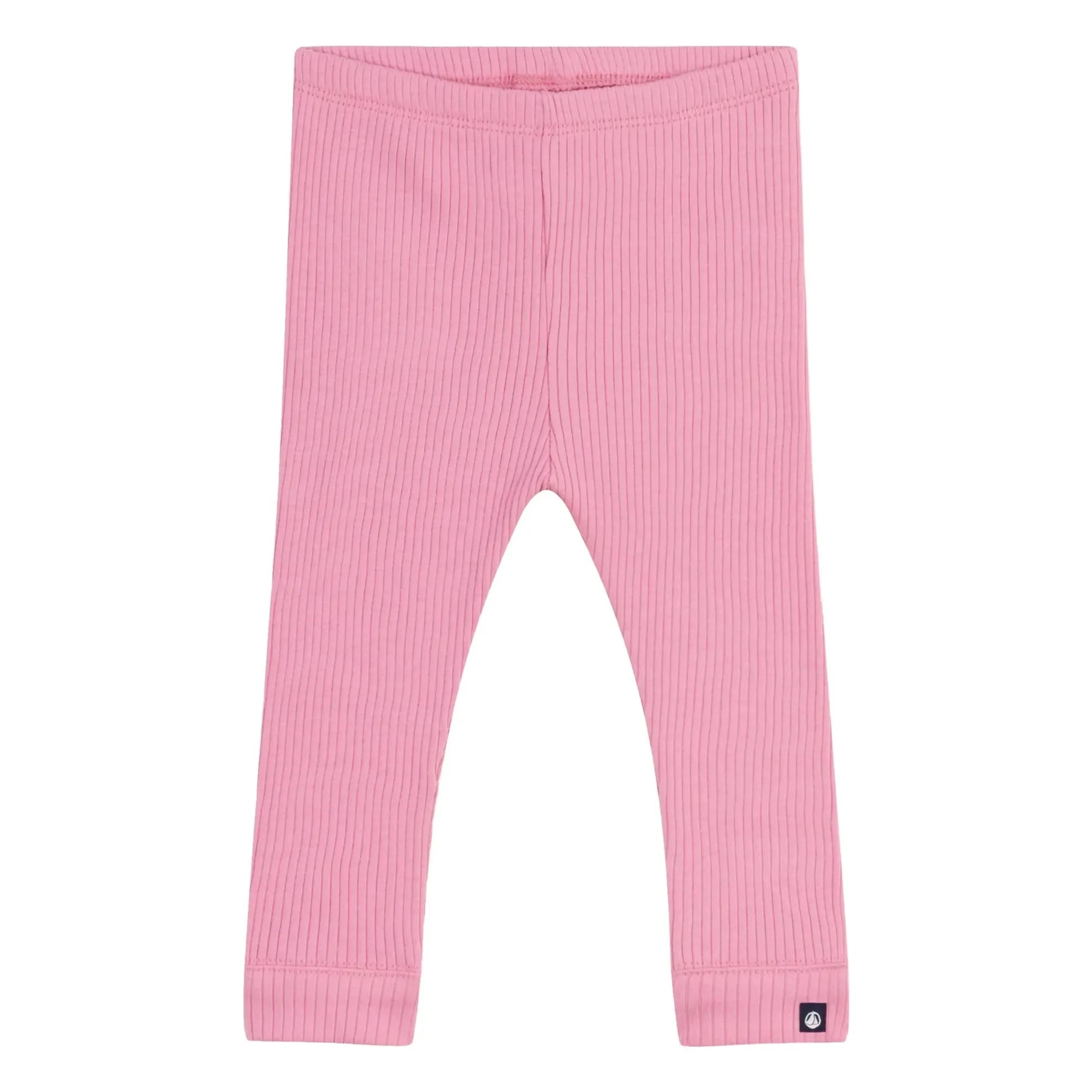 Petit Bateau - Organik Pamuk Logolu Fitilli Tayt | Candy pink