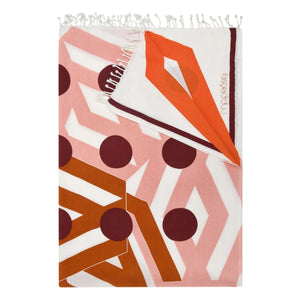 Mapoésie - Bloom Beach Towel | Orange