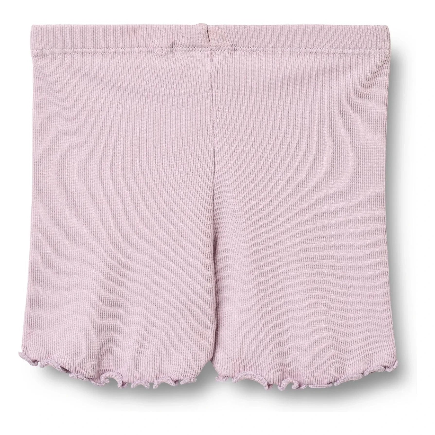 Wheat - Cine-Ribbed Organic Cotton Shorts | Lavender
