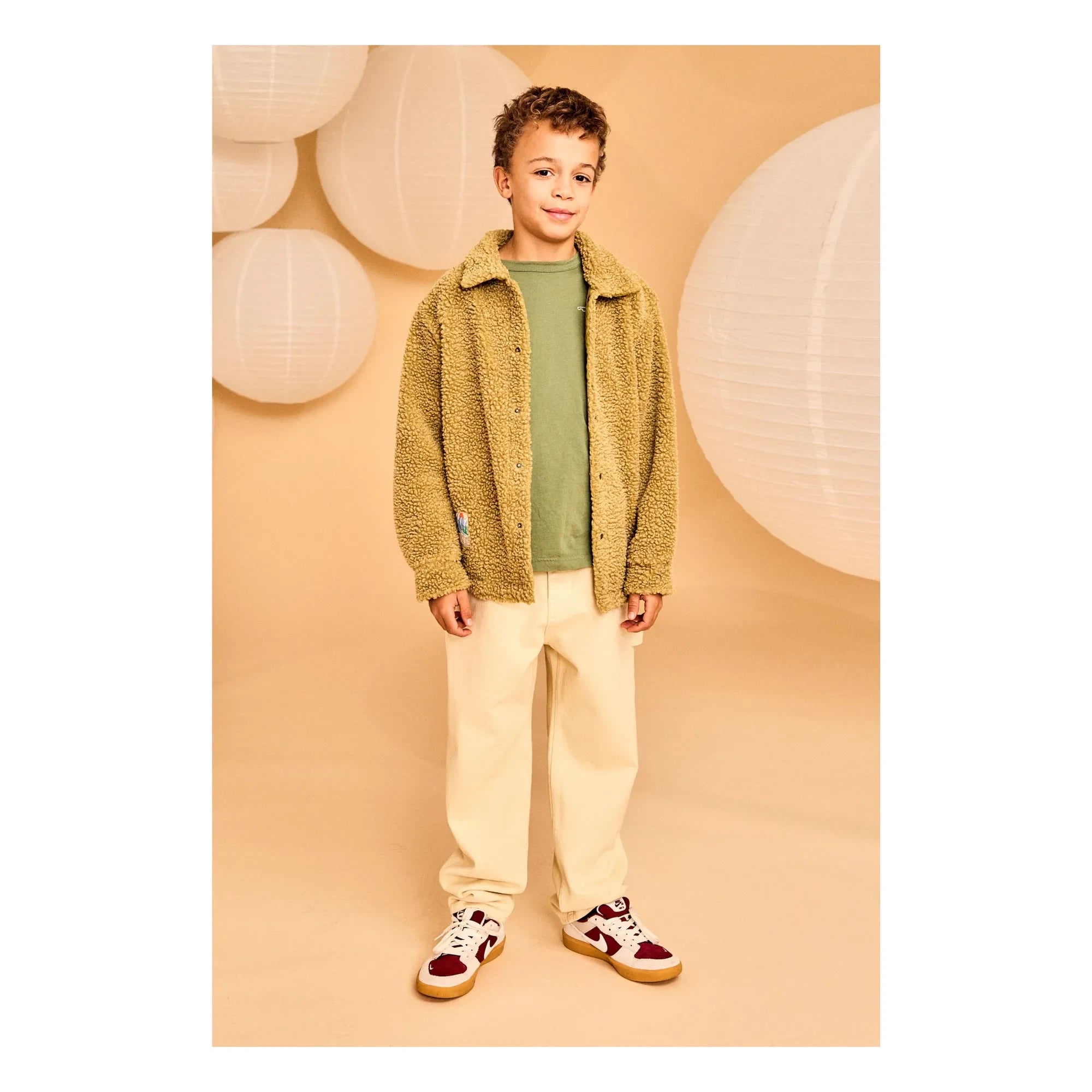 AO76 - Hahoe Sherpa Jacke | Gelbgrün