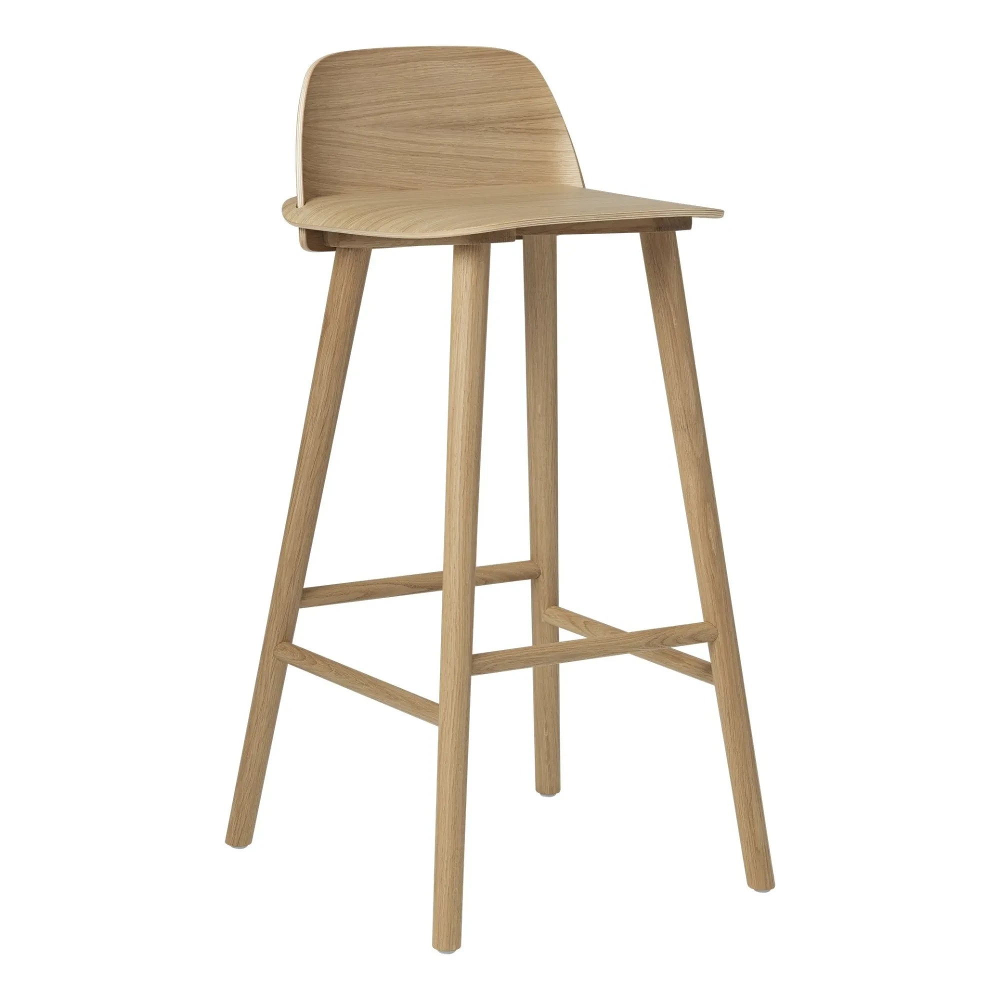 Muuto - Nerd Bar Taburesi 75 cm | Meşe
