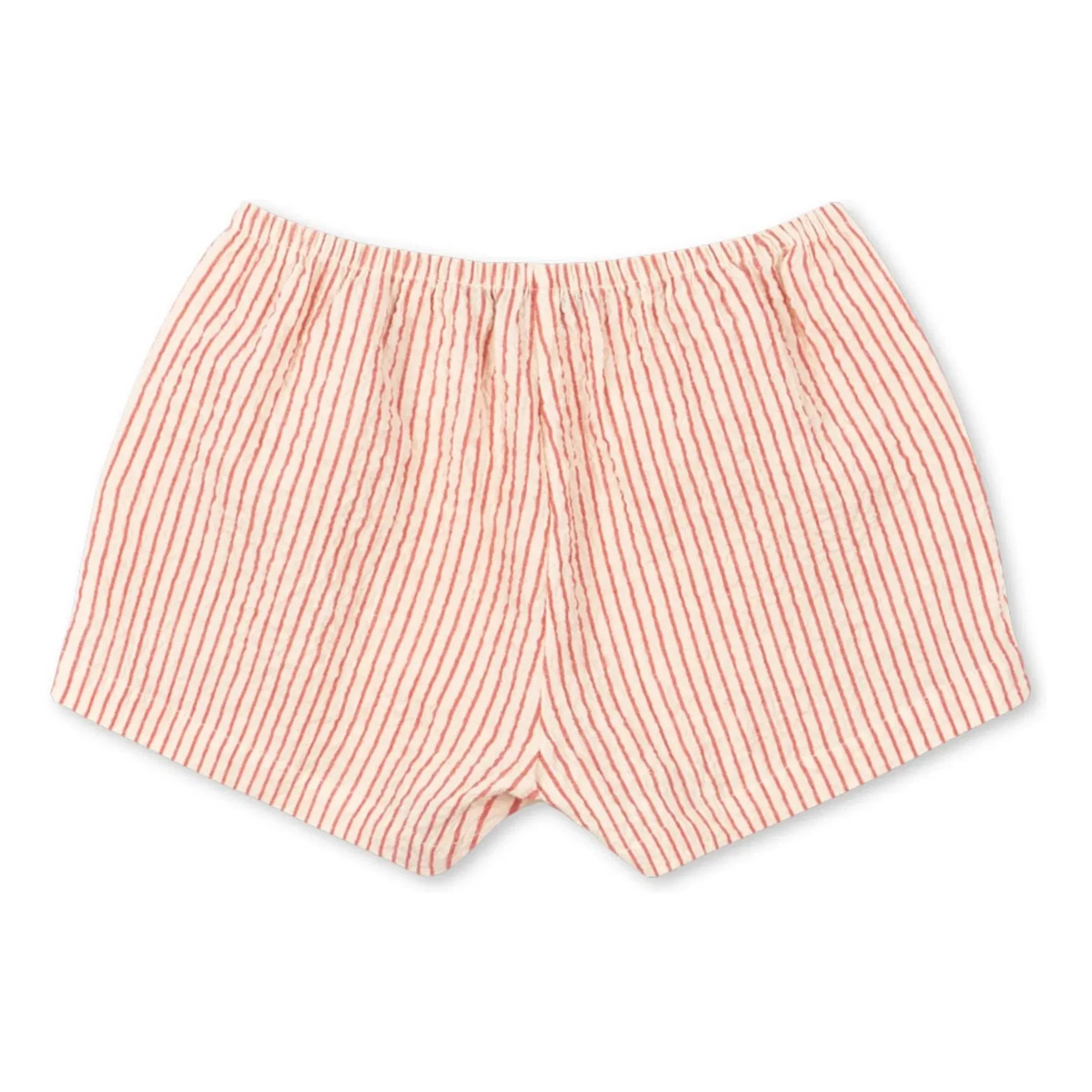 Konges Sløjd - Ellie Gestreifte Bio-Baumwollshorts | Rot