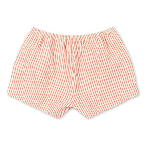 Konges Sløjd - Ellie Gestreifte Bio-Baumwollshorts | Rot