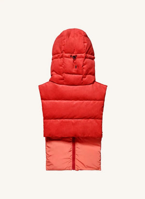 Fudoon - Wendbare Samt-Steppjacke mit Kapuze | Mercan