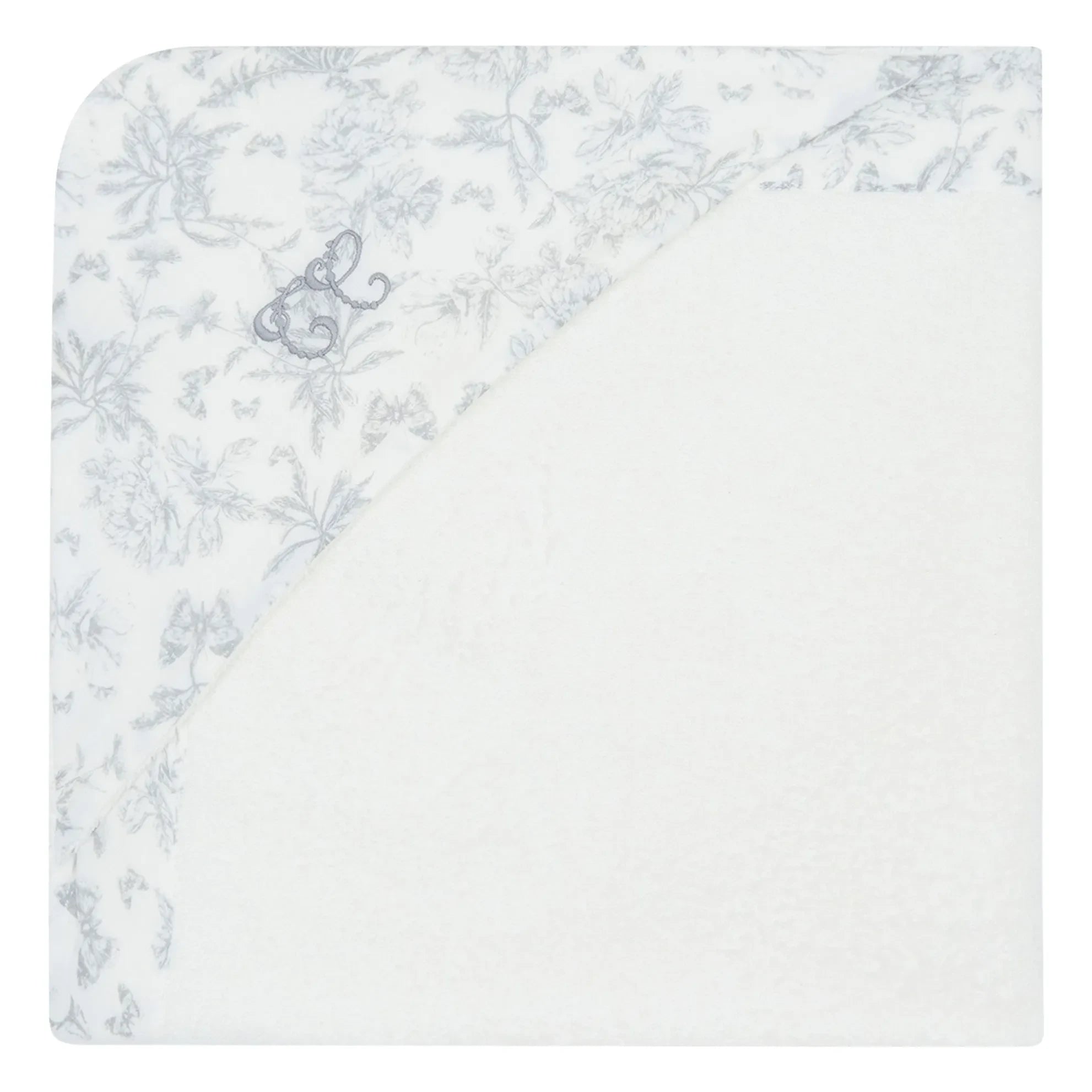 Tartine et Chocolat - Toile de Jouy Baby Bathrobe | Gray