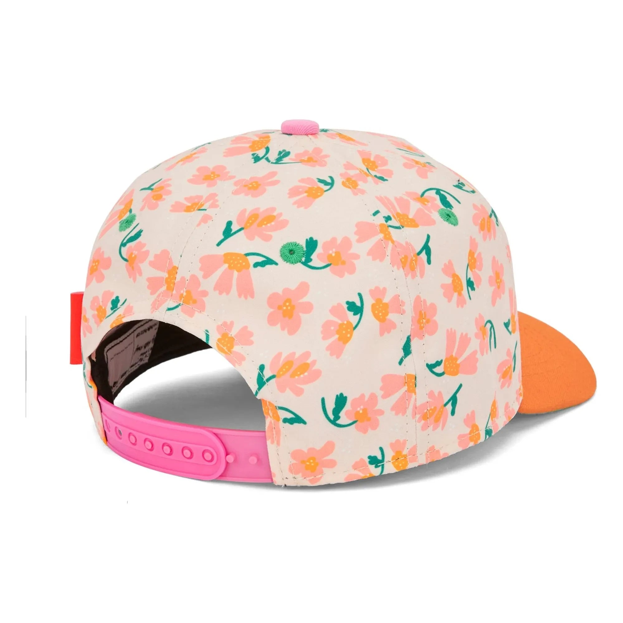 Hello Hossy - Springtime Recycled Fiber Curved Visor Hat | Orange