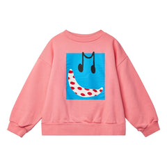 Wynken - Bravo Musique organik pamuklu sweatshirt | Pembe
