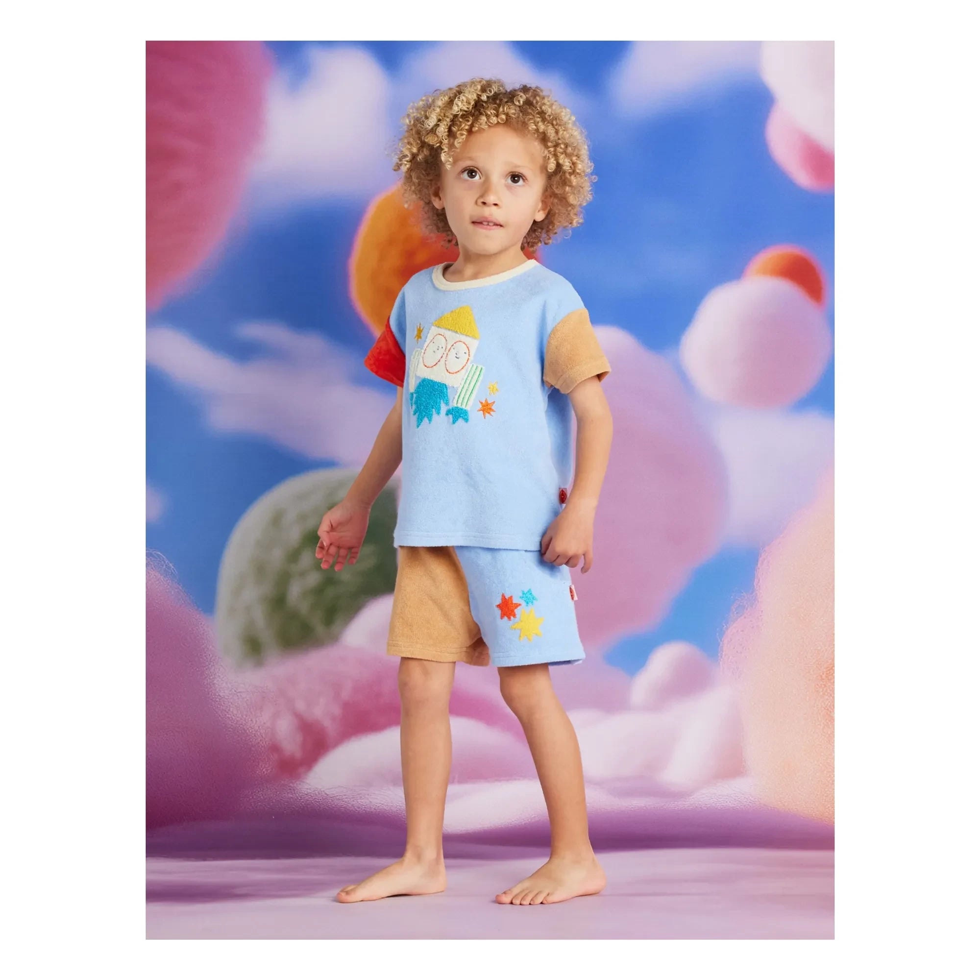 Halcyon Nights - Rocket Sponge T-Shirt | Açık Mavi