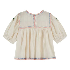 Emile et Ida – Bestickte Bluse | Creme