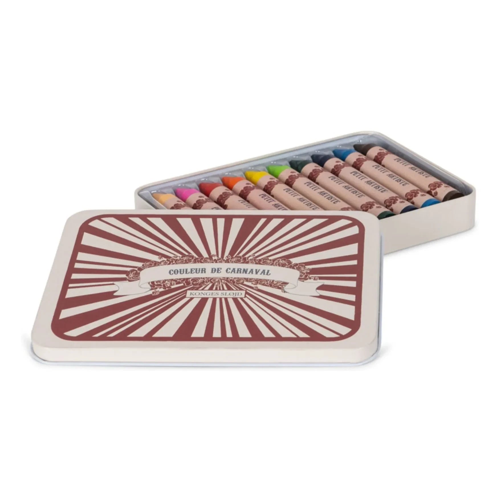 Konges Sløjd - Carnival Natural Wax Crayon Set - 10-pack | Red