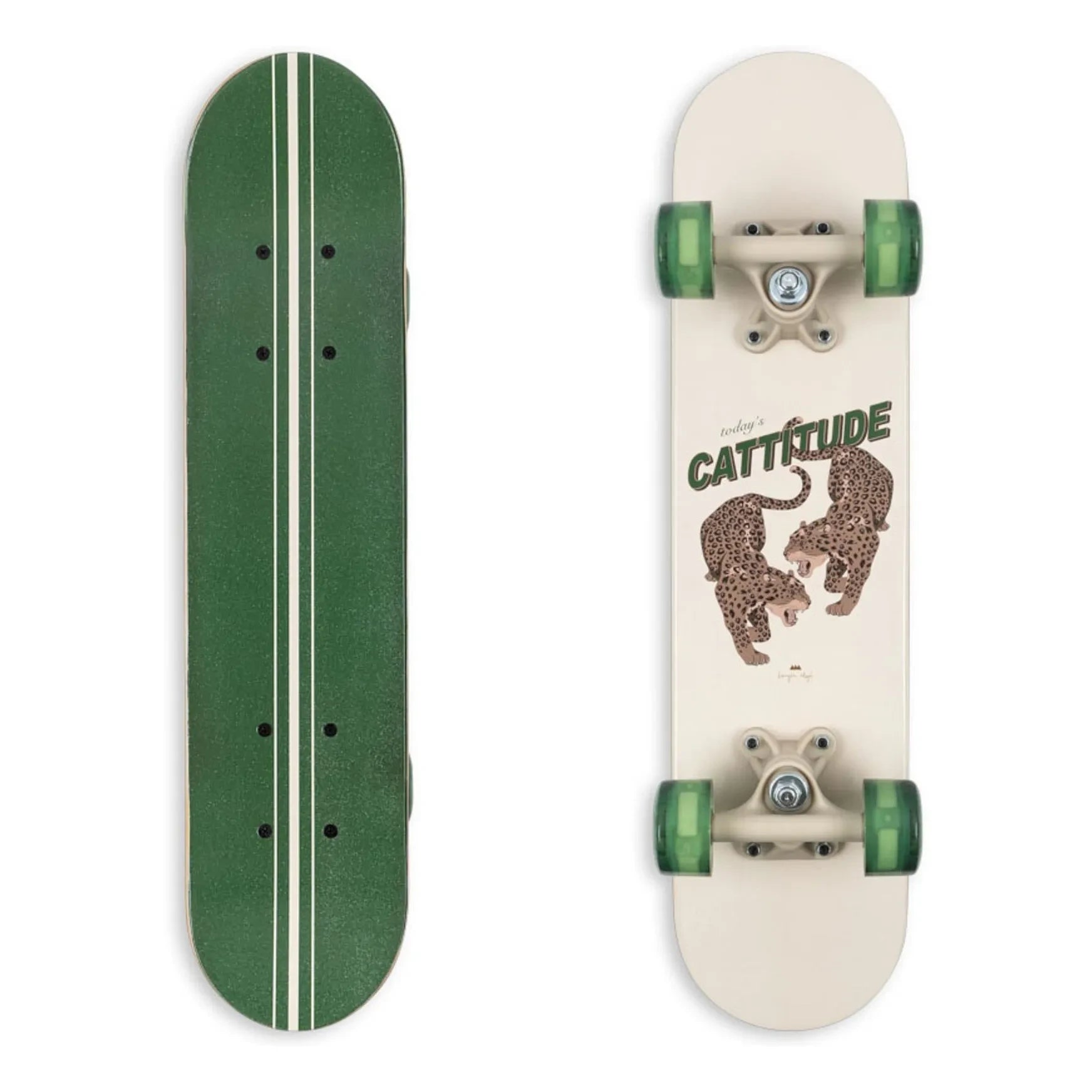 Konges Sløjd - Skateboard Cattitude | Yeşil