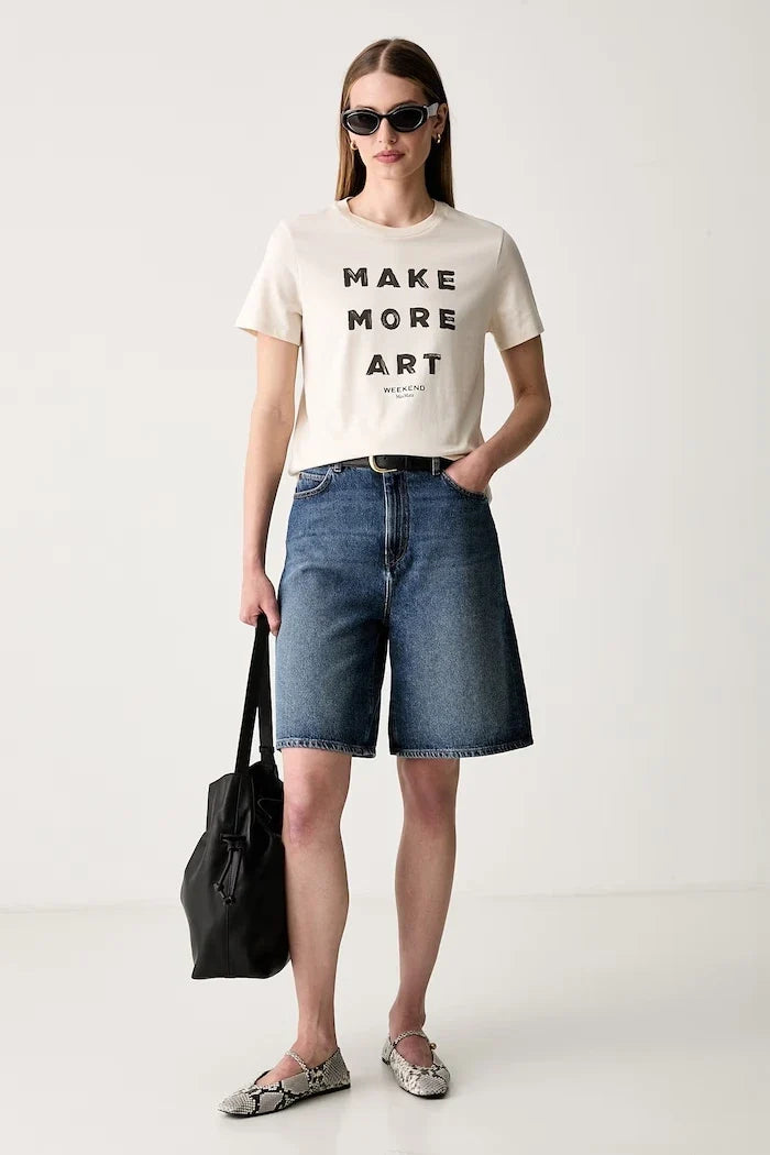 Weekend Max Mara Kadın Denim Kısa Şort WKDDONNOLA