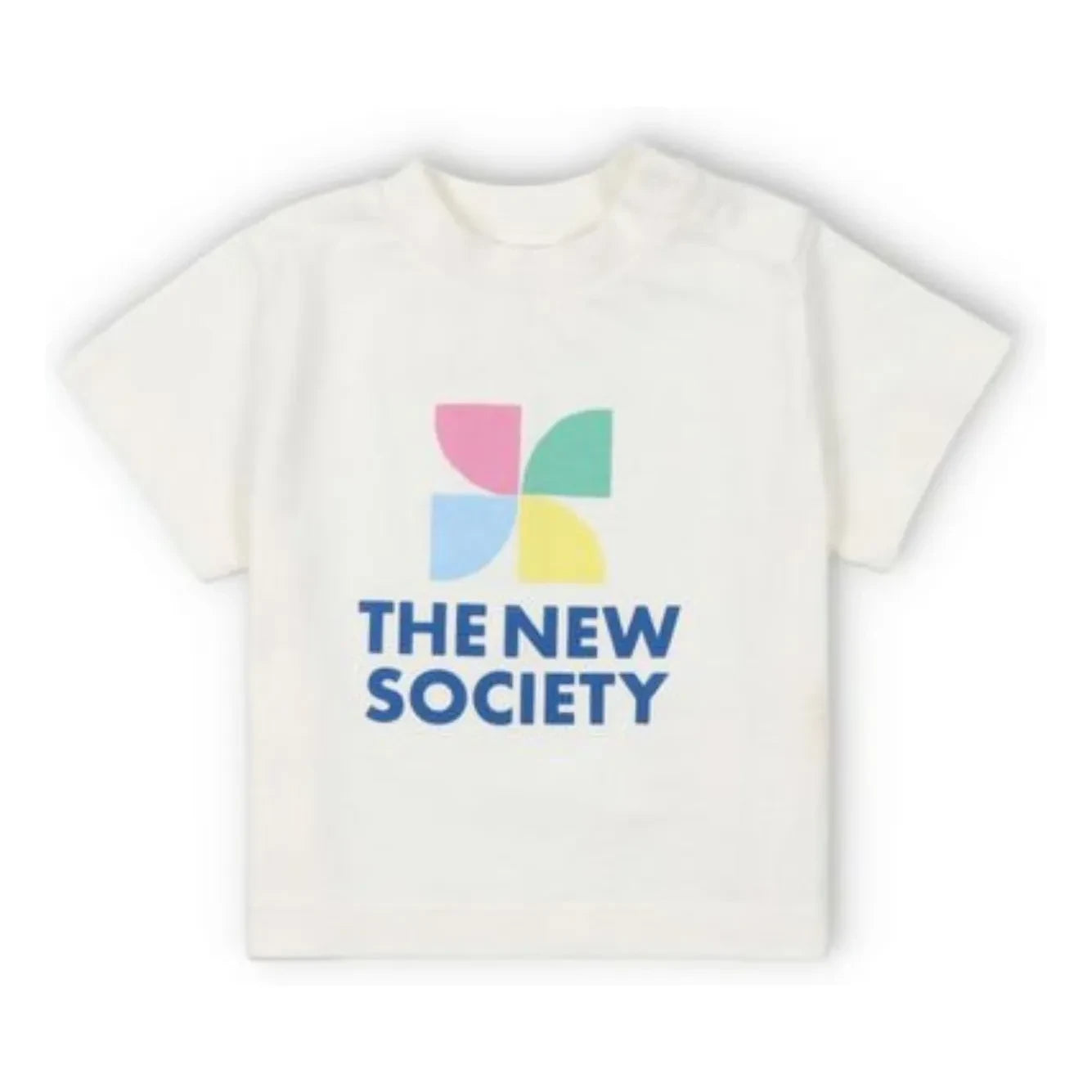 the new society - Mykonos Baby Logo Tişört | Ekru