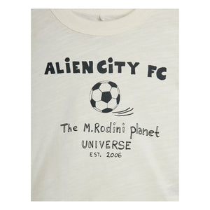 Mini Rodini - Alien City T-Shirt aus Bio-Baumwolle | Ecru