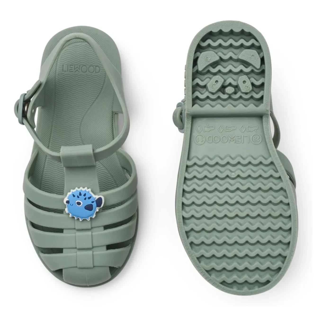 Liewood - Bre Charms Poisson-Globe Sandaletler | Haki