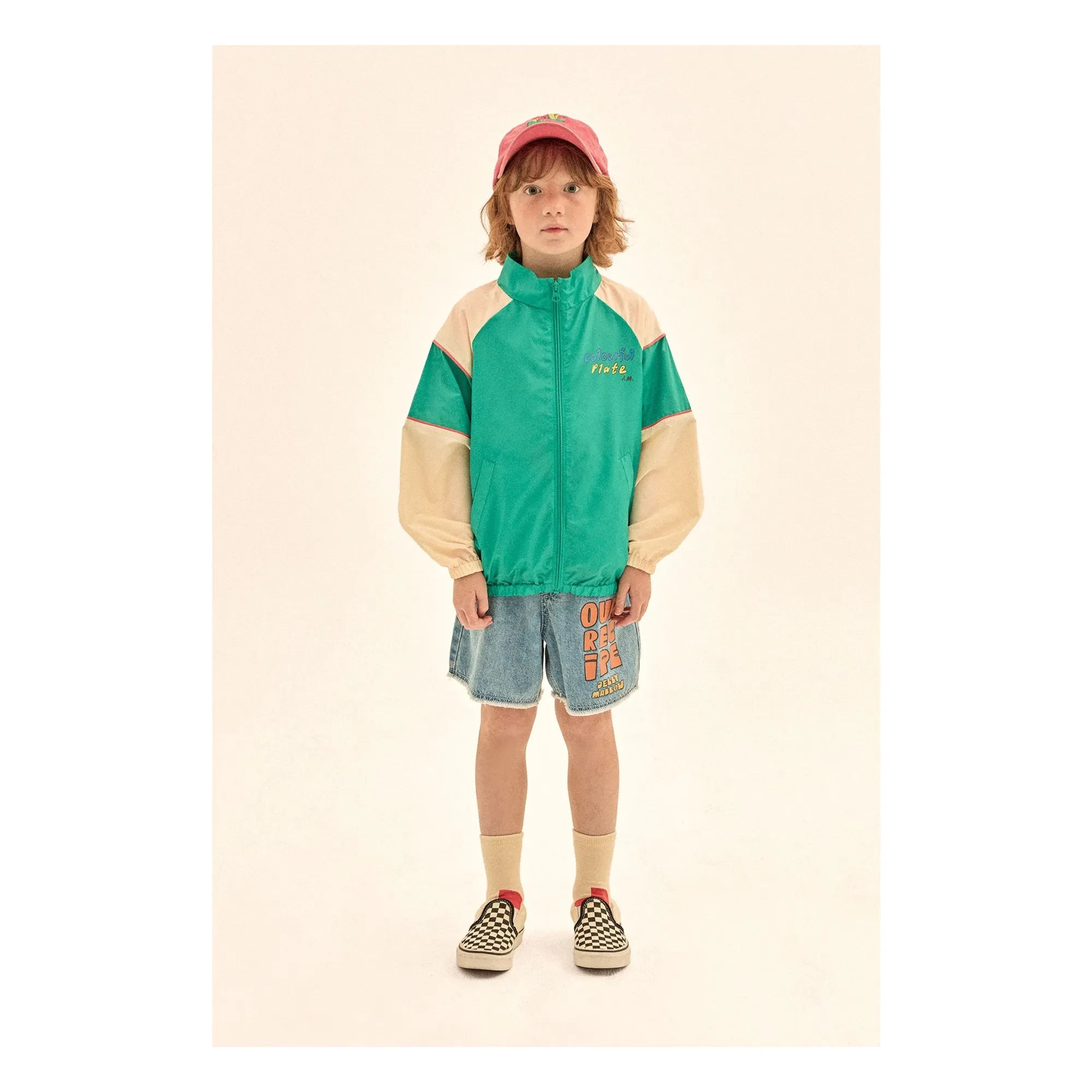 Jelly Mallow - Colourful Plate windbreaker | Green