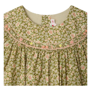 Bonpoint - Amantine Liberty Kleid aus Bio-Baumwolle | Grün