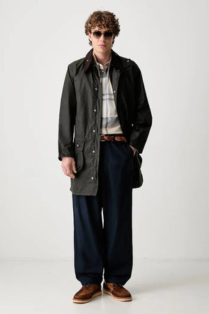 Barbour uzun erkek pamuk ceket