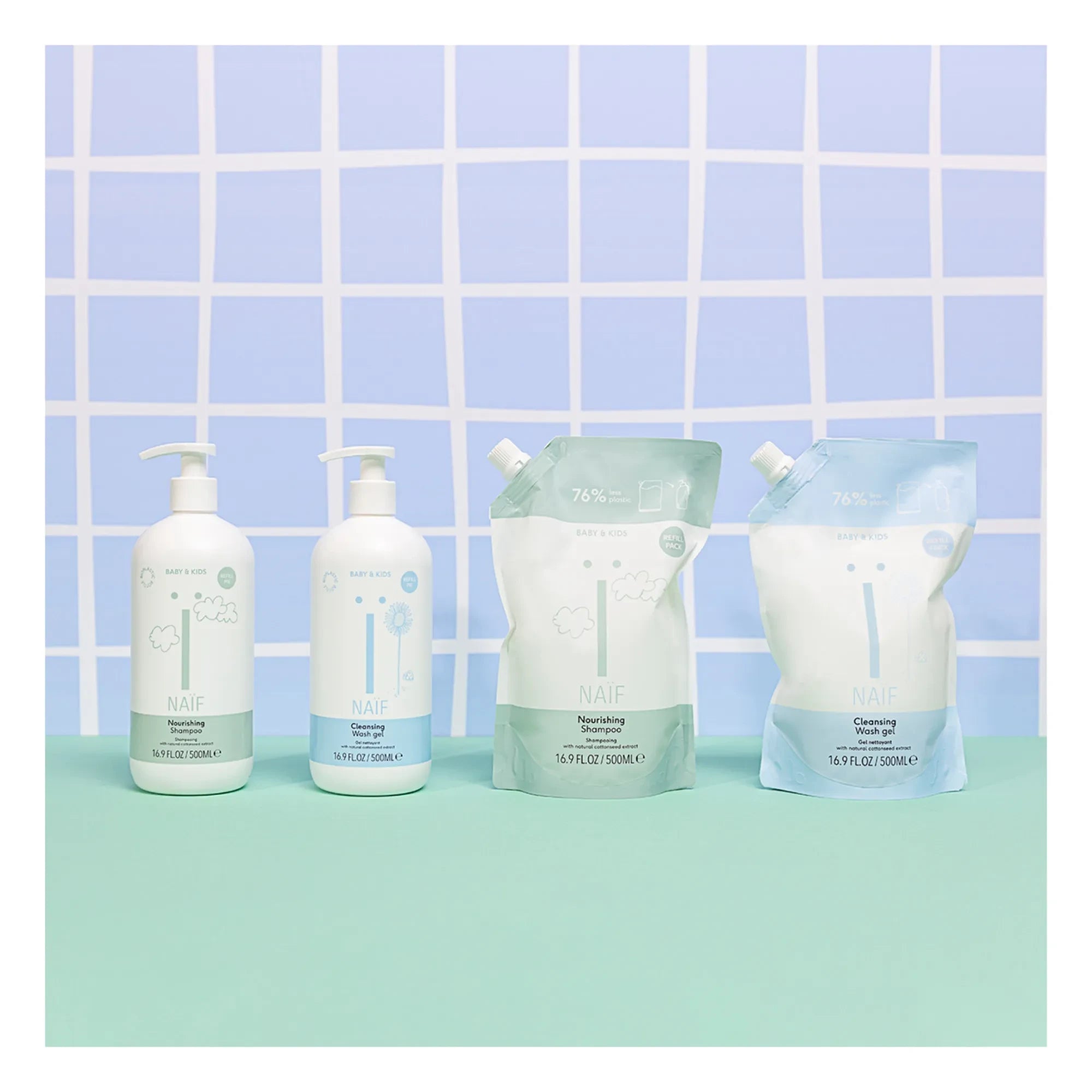 Naïf Natural Skincare - Duş jeli yedeği - 500 ml