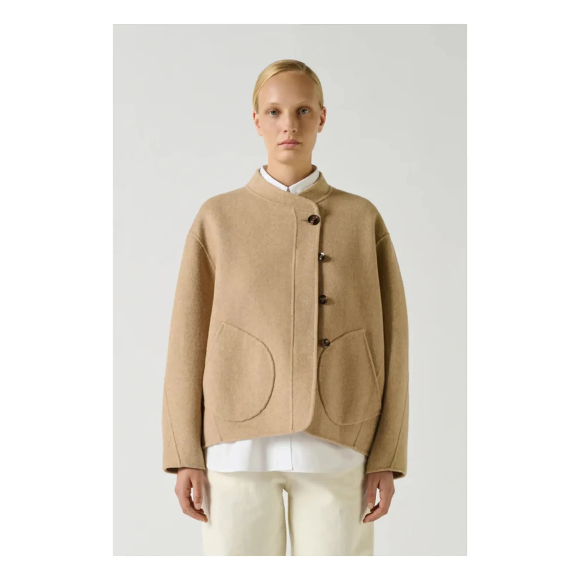 Soeur - Windsor Wollmantel | Heather beige