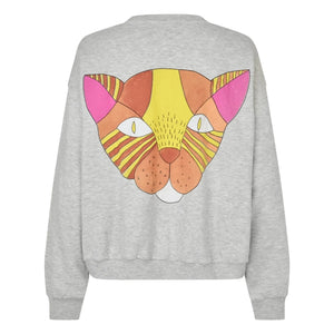 Lollys Laundry - Sweat Cat Sydney Pamuk | Gri