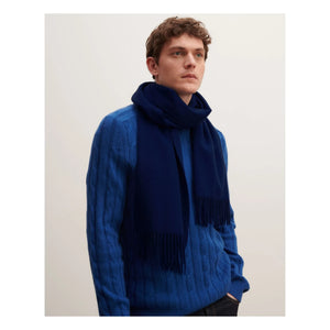 Bompard - Klassischer EB Kaschmirschal | Marineblau