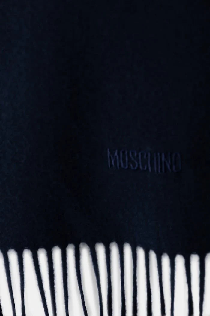 Moschino erkek yün atkı merinos yününden