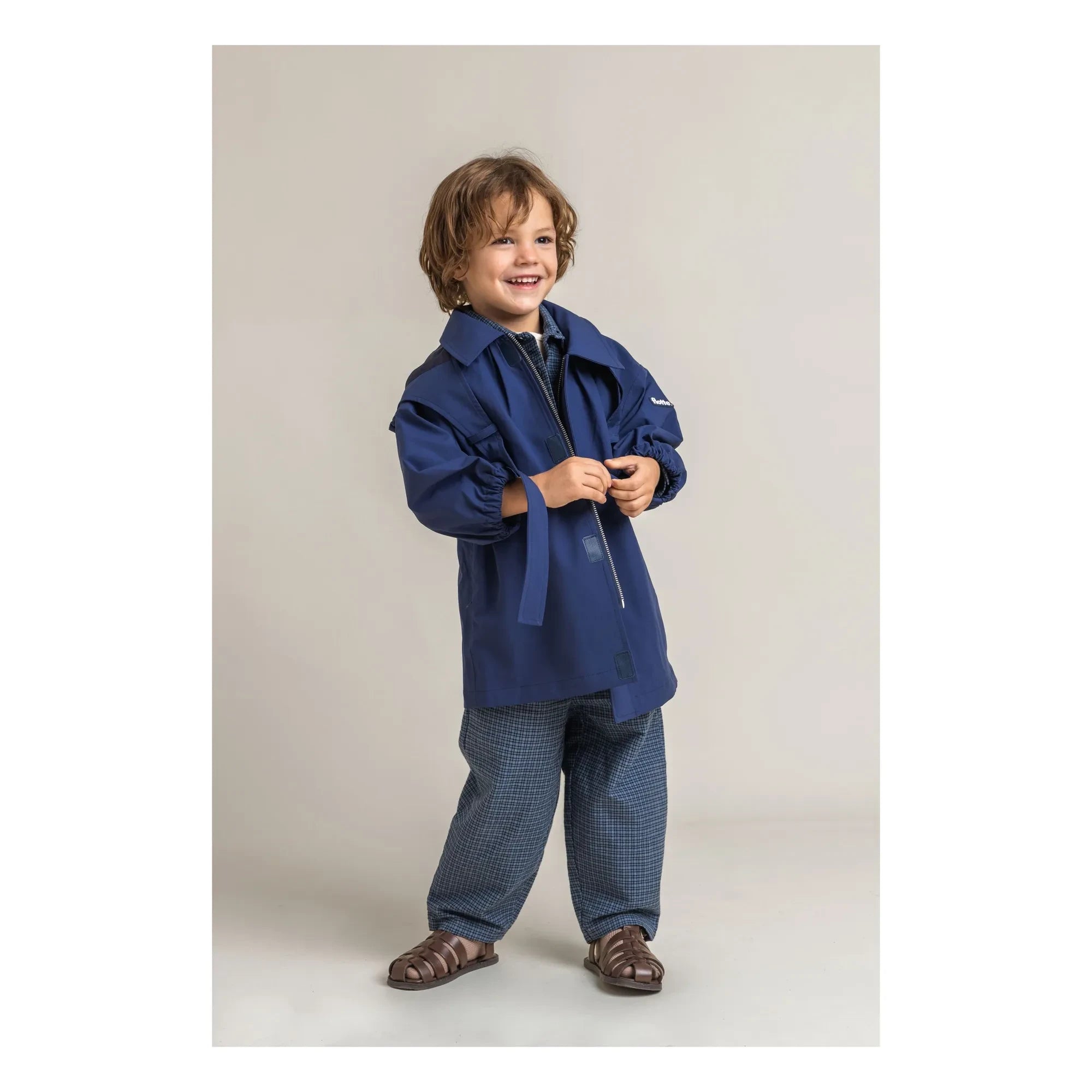 Fluff - Richelito Waterproof Coat | Dark Blue