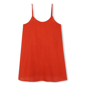 Zadig & Voltaire – Geknöpftes Rüschenkleid | Blutorange
