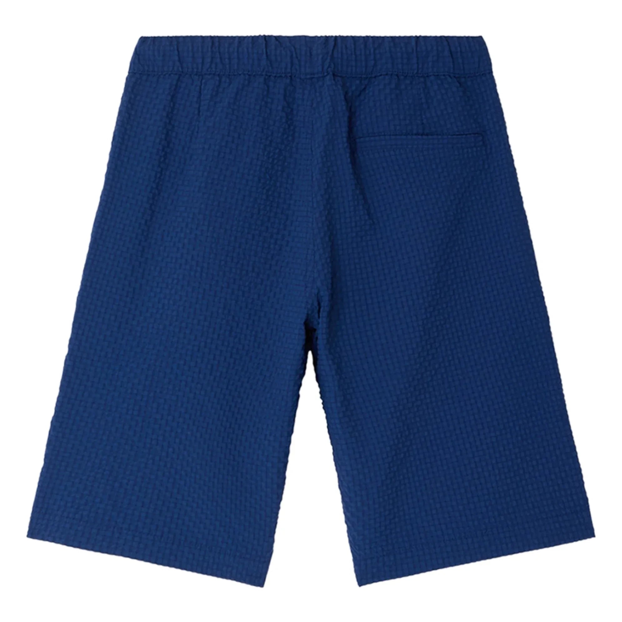 Bonpoint - Short Ethan Carreaux Recycled Fiber | Indigo Blue