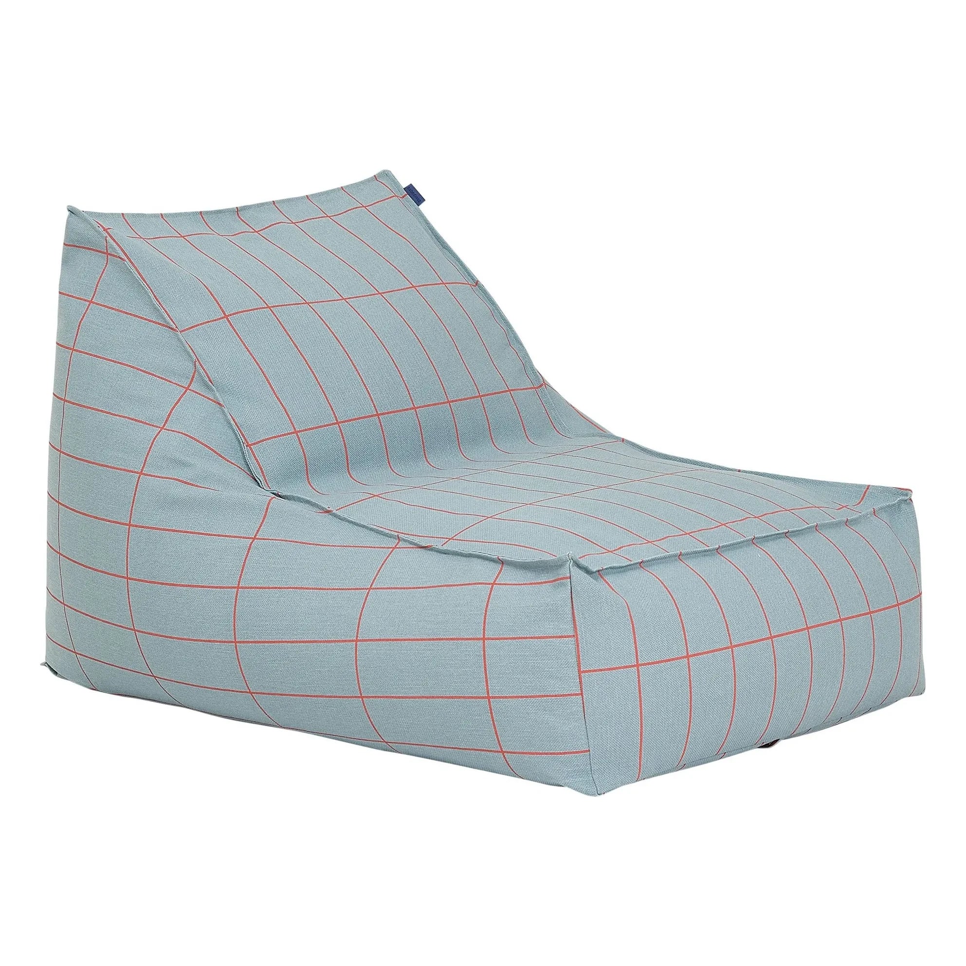 Nobodinoz - Vibes langer Pouf | Blau